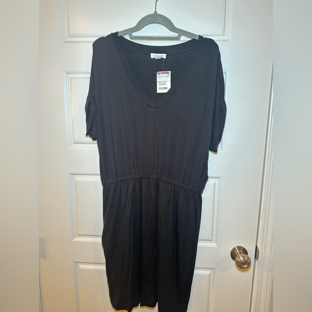 Calvin Klein Black Knit Romper